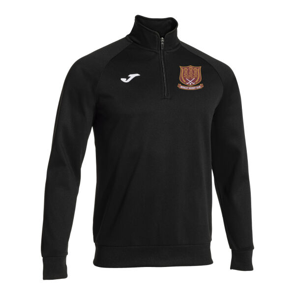 Mossley Hockey Club Joma Combi 1/4 Zip Sweatshirt Black Thumbnail