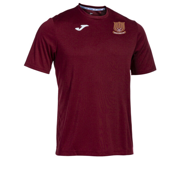 	Mossley Hockey Club Joma Combi S/S T-Shirt Burgundy (Tots-U11 Playing shirt also) Thumbnail