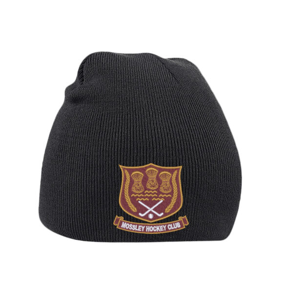 Mossley Hockey Club Beechfield Original Beanie Hat Black Thumbnail