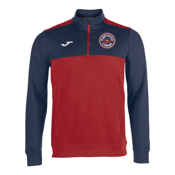 Aughnacloy College Joma Winner 1/4 Zip Sweatshirt Red/Dark Navy Thumbnail
