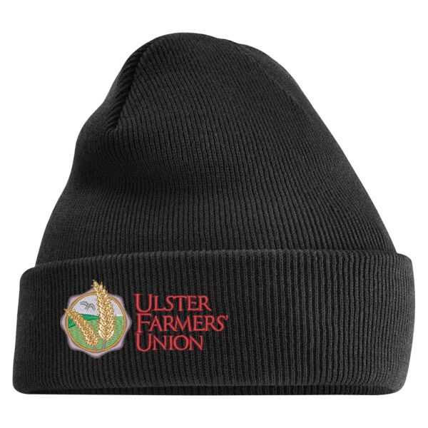 Ulster Farmers Union Original Cuffed Beanie Black Thumbnail