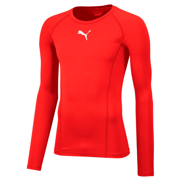 Puma teamLIGA Baselayer Tee LS Jr - RED Thumbnail