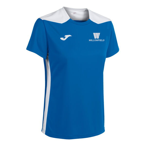 Willowfield Harriers Championship VI Short Sleeve T-Shirt Royal White Ladies Thumbnail