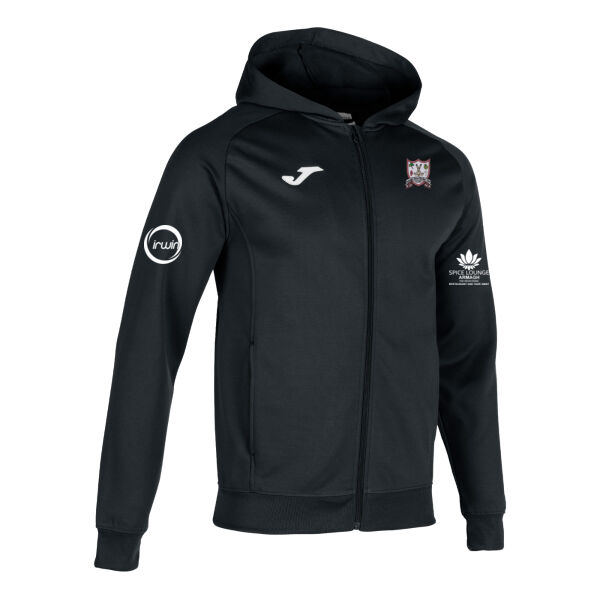 Armagh Hockey Club Joma Menfi Full Zip Hoodie Black Adults Thumbnail