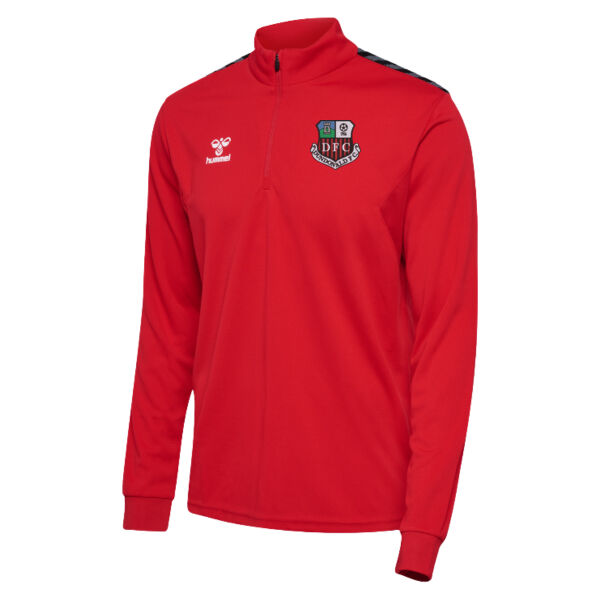 Dundonald FC  Hummel Authentic Red ¼ Zip Thumbnail