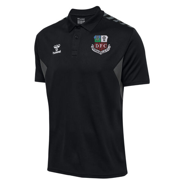 Dundonald FC Hummel Authentic Polo Black Thumbnail