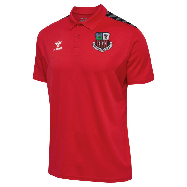 Dundonald FC Hummel Authentic Polo Red Thumbnail