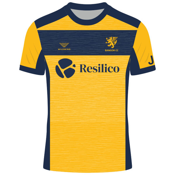 Wildwing Bangor Cricket Club Training shirt – Short Sleeve Thumbnail