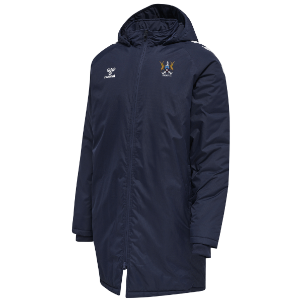 Ards FC Supporters Club Hummel Navy Blue Bench Coat