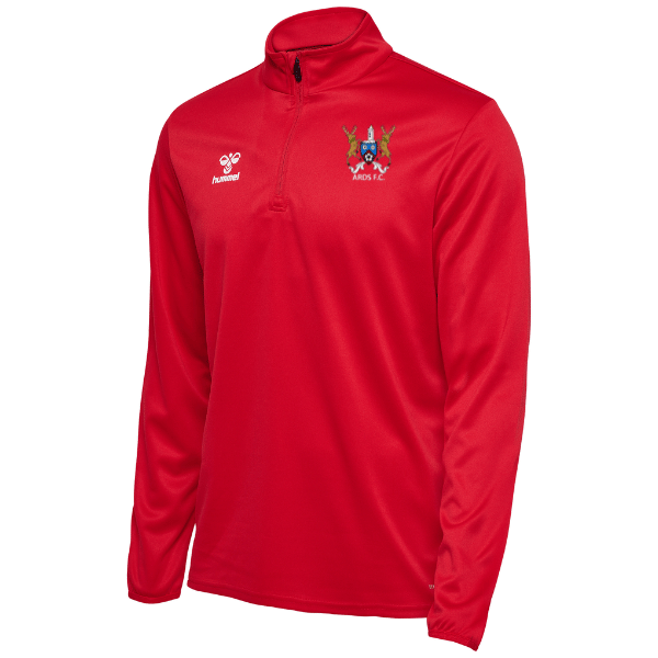 Ards FC Academy Hummel Red Quarter Zip Youth