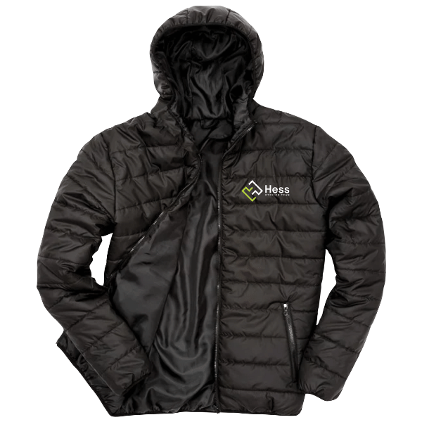 Hess Cycling Black Padded Jacket