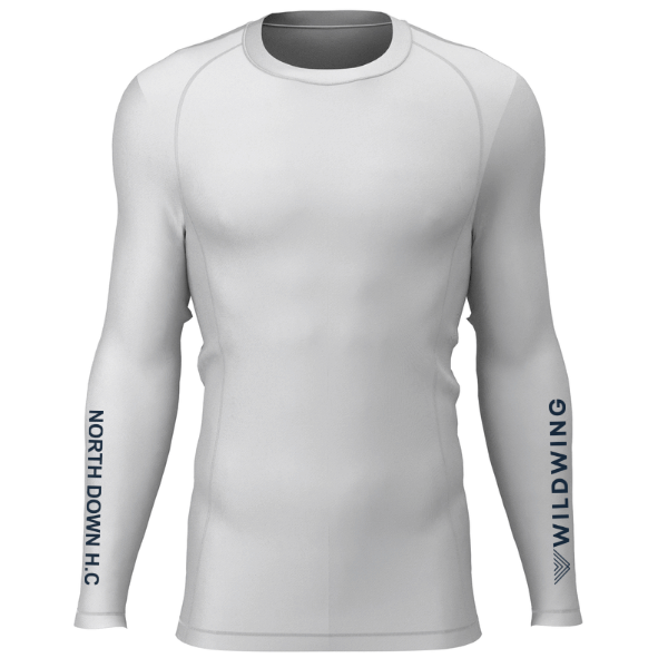 North Down Ladies Hockey Wildwing White Baselayer