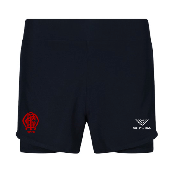 Malone RFC Wildwing 2-in-1 Short  Navy